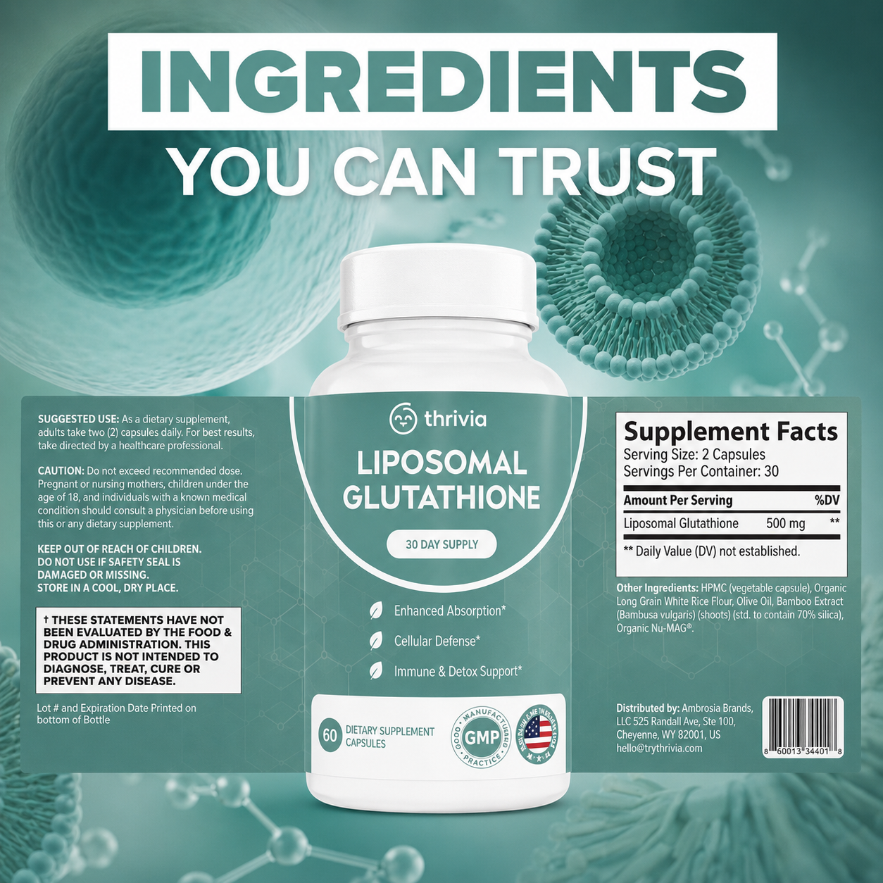 Liposomal Glutathione - 500mg