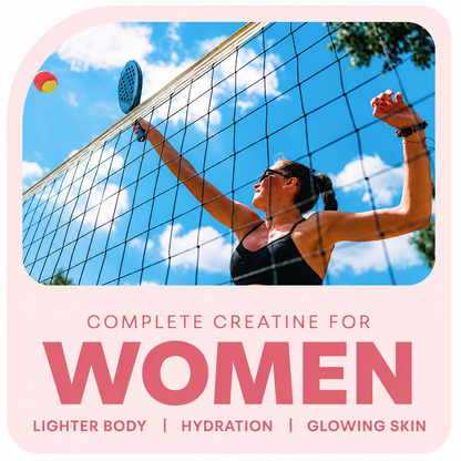 Creatine Hydration for Women (Strawberry Flavor) - 5g Creatine + 5g Electrolytes + 2g Collagen, with Fiber, Probiotics, HA, Vitamin C and Biotin