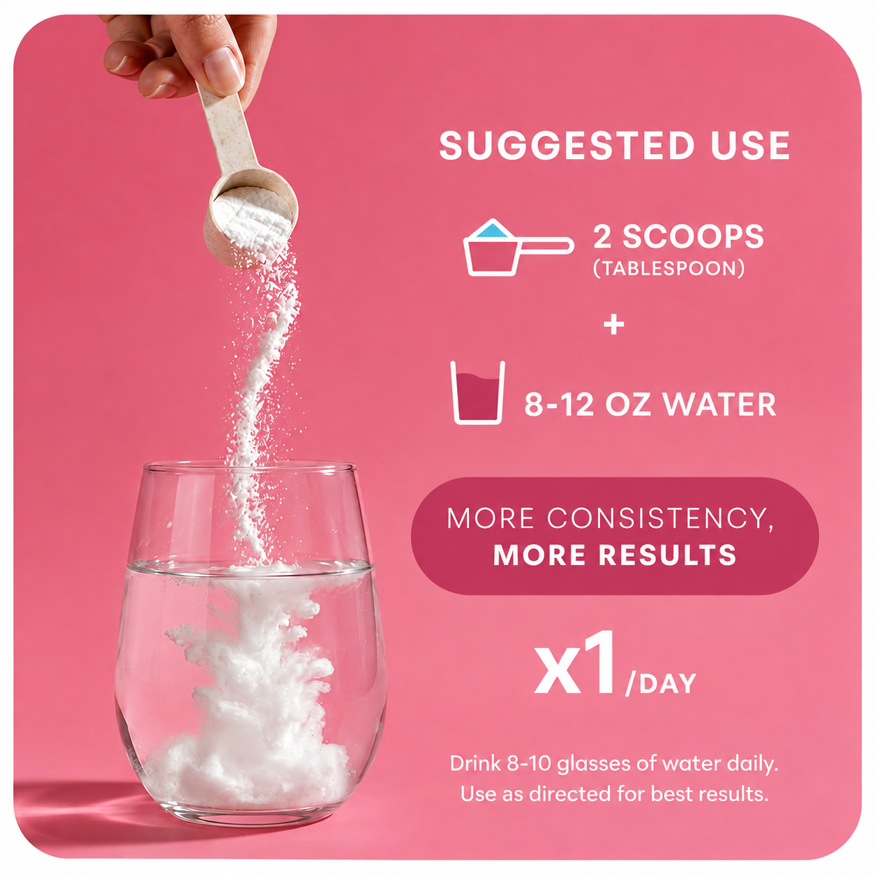 Creatine Hydration for Women (Strawberry Flavor) - 5g Creatine + 5g Electrolytes + 2g Collagen, with Fiber, Probiotics, HA, Vitamin C and Biotin