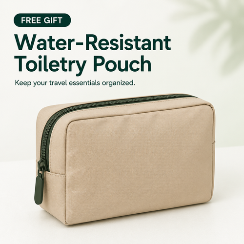 Water-Resistant Toiletry Pouch